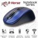 Mouse Wireless 2.4G Optical USB Black/Blue 1600dpi R-Horse RF-2804B Ποντίκι Οπτικό Ασύρματο