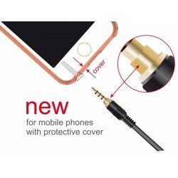 Jack 3.5 Male To Jack 3.5 Male 4pin Gold 1m Stereo Καλώδιο Ήχου Επίχρυσο Delock 85610 Jack 3.5 Male To Jack 3.5 Male 4pin Gold 1m Stereo Καλώδιο Ήχου Επίχρυσο Delock 85610