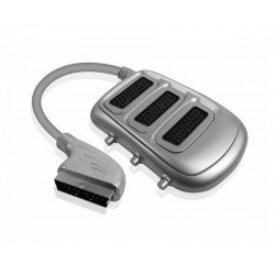 Scart Adaptor M To Triple Scart F Button Selector ADA-S003 Scart Adaptor M To Triple Scart F Button Selector ADA-S003