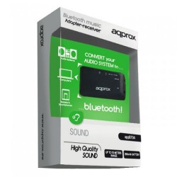 Ασύρματος Αναμεταδότης Μουσικής Approx APPBT04 Bluetooth Music Receiver Adapter Ασύρματος Αναμεταδότης Μουσικής Approx APPBT04 Bluetooth Music Receiver Adapter