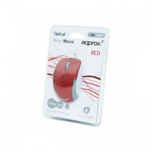 OPTICAL MOUSE MICRO USB APPROX OMMR ΟΠΤΙΚΟ ΠΟΝΤΙΚΙ ΚΟΚΚΙΝΟ OPTICAL MOUSE MICRO USB APPROX OMMR ΟΠΤΙΚΟ ΠΟΝΤΙΚΙ ΚΟΚΚΙΝΟ
