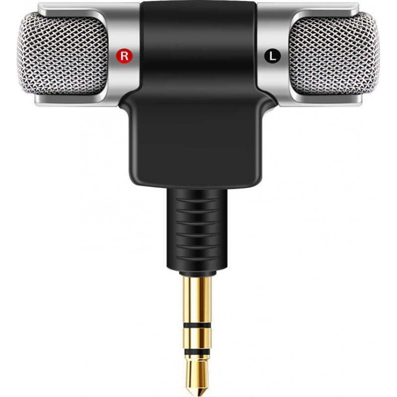 Μικρόφωνο Εύκαμπτο Μαύρο 3.5mm Microphone Flexible Black Powertech CAB-J041