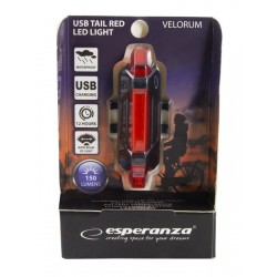 Οπίσθιος LED Φωτισμός Ποδηλάτου Επαναφορτιζόμενος Bike Back Light Rechargeable Velorum ESPERANZA EOT014