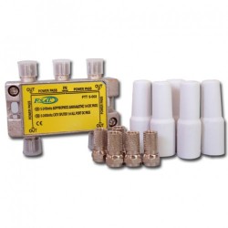 Διακλαδωτής Σήματος Κεραίας FTT5-003 TV Splitter Adapter 5-2400Mhz 1:4 DC Pass Waterproof