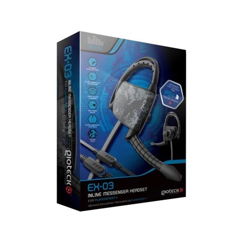 Inline Messenger Wired Headset Gioteck EX-03 (PS4)