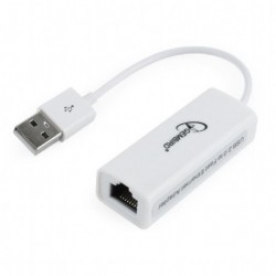 USB A 2.0 To Ethernet 10/100 White 0.15m Gembird GM-NIC-U2 Κάρτα Δικτύου Εξωτερική