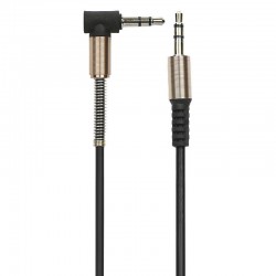 Audio Cable Jack 3.5mm Male To Male Stereo 1m Black Hoco UPA02AUX Καλώδιο Ήχου Στερεοφωνικό Μαύρο Audio Cable Jack 3.5mm Male To Male Stereo 1m Black Hoco UPA02AUX Καλώδιο Ήχου Στερεοφωνικό Μαύρο