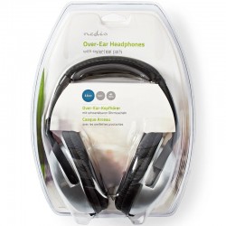 Ακουστικά Ενσύρματα & Ρύθμιση Έντασης Over Ear Headphones 6m NEDIS HPWD1201BK 