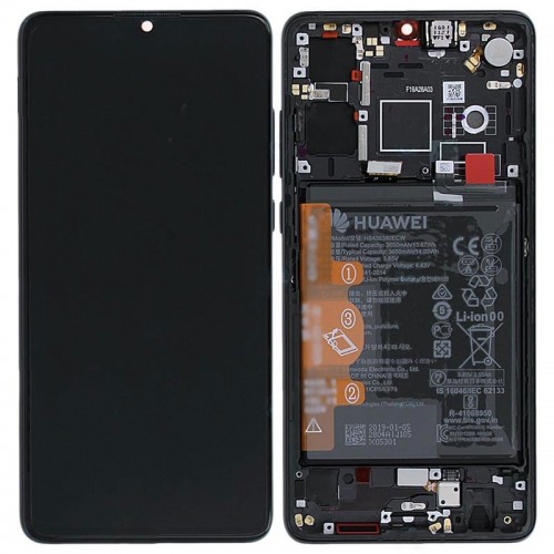 Huawei P30 Original LCD & Touchscreen - Digitizer Black With Battery Αυθεντική Οθόνη & Τζάμι Αφής Μαύρη Με Μπαταρία Huawei P30 Original LCD & Touchscreen - Digitizer Black With Battery Αυθεντική Οθόνη & Τζάμι Αφής Μαύρη Με Μπαταρία