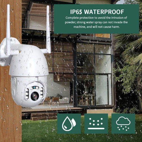 Innotronik IP Camera Dome IP65 IR 10m External 2Mpx 1080p WiFi White Κάμερα Εξωτερικού Χώρου Λευκή IPP-011 Innotronik IP Camera Dome IP65 IR 10m External 2Mpx 1080p WiFi White Κάμερα Εξωτερικού Χώρου Λευκή IPP-011