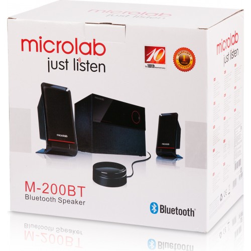 Ηχεία 2.1 40Watt Μαύρα Microlab M-200BT-BK Multimedia USB Bluetooth 4.2 Speaker Set Black Ηχεία 2.1 40Watt Μαύρα Microlab M-200BT-BK Multimedia USB Bluetooth 4.2 Speaker Set Black