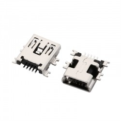 Mini USB Type B Connector Female Socket 5 Pin Mini USB Type B Connector Female Socket 5 Pin