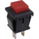 Power Switch Push On PBS-15B Red 2P Μπουτόν Διακόπτης Τροφοδοσίας Τετράγωνος Κόκκινος