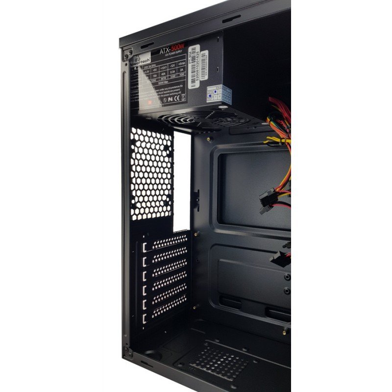 Κουτί Υπολογιστή Μαύρο Case Midi ATX Tower & 500Watt Powertech PT-787 Κουτί Υπολογιστή Μαύρο Case Midi ATX Tower & 500Watt Powertech PT-787