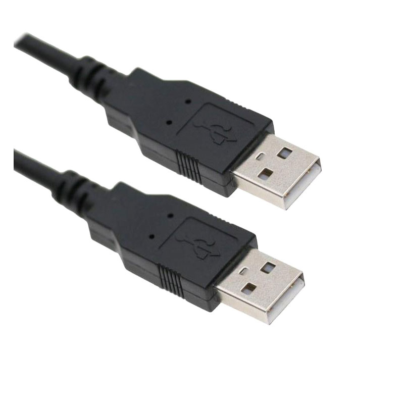 USB 2.0 Male To Male Type A Copper Cable Black 1.8m Καλώδιο Μαύρο 93375