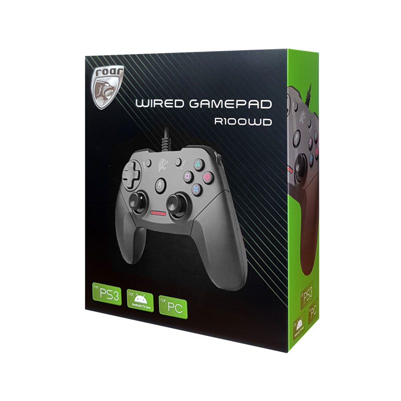 Ενσύρματο Χειριστήριο Gamepad Wired ROAR R100WD Analogue & Vibration (PC,PS3 & Android TV box) RR-0002