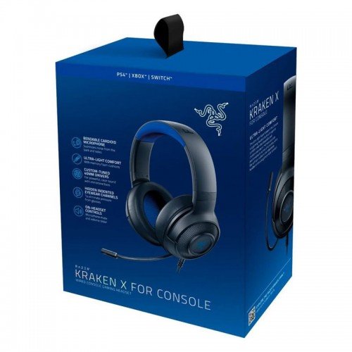 Ακουστικά RAZER KRAKEN X Gaming Headset Black/Blue 7.1 Ακουστικά RAZER KRAKEN X Gaming Headset Black/Blue 7.1