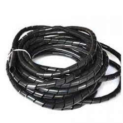 Wiretube Spiral 10m Black 7.0mm Σωλήνας Σπιράλ Τακτοποίησης Καλωδίων Μαύρο SWB-06 CHS