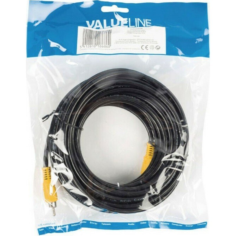 Cable 1 X RCA Male-Male 10m Nikel Audio Καλώδιο Ήχου VLVP24100B