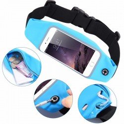 Universal Splashproof Sports Running Arm/Waste Belt Band Blue Universal Splashproof Sports Running Arm/Waste Belt Band Blue