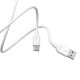 USB A 2.0 Cable To Type-C 1m White Καλώδιο Φόρτισης-Δεδομένων Λευκό Borofone BX14 LinkJet
