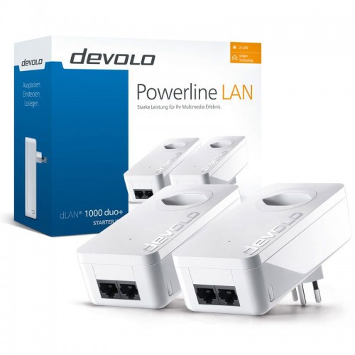 Devolo Powerline dLan 1000 duo+ WiFi Adapter Starter Kit Αντάπτορας Δικτύου 08117 Devolo Powerline dLan 1000 duo+ WiFi Adapter Starter Kit Αντάπτορας Δικτύου 08117