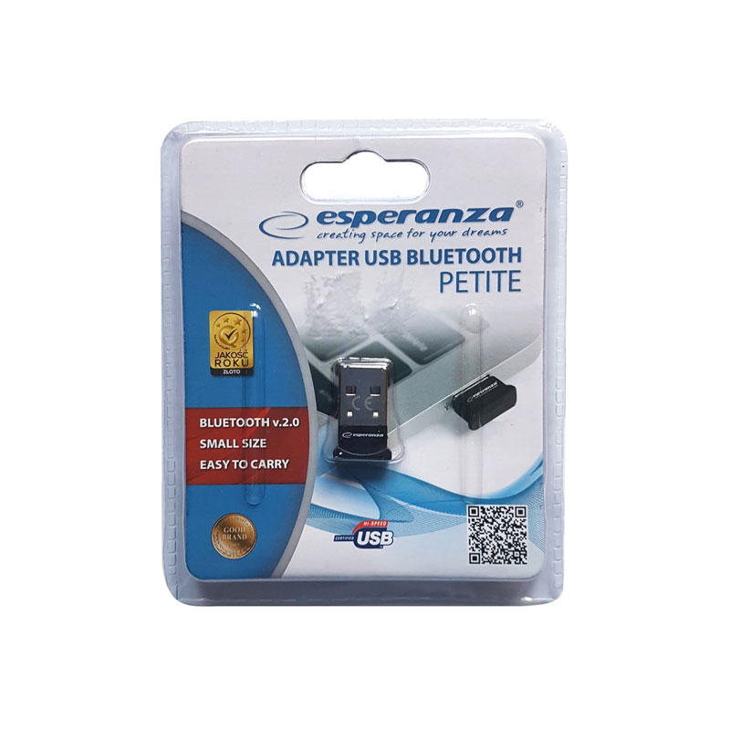 USB Adapter Petite Bluetooth 2.0 EDR Μαύρο Esperanza EA159