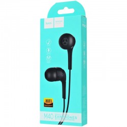 Hands Free Hoco M40 Prosody Earphones 1.2m Stereo 3.5mm Μαύρα Με Μικρόφωνο Και Πλήκτρο Λειτουργίας 