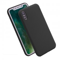 Black Full Silicone Flexible Case iPhone XS Max Μαύρη Θήκη Κινητού iXs Max