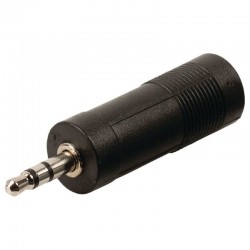 Adapter Stereo Jack 3.5mm Male To Female 6.3mm Nikel CAB-J022 Adapter Stereo Jack 3.5mm Male To Female 6.3mm Nikel CAB-J022