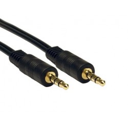  Jack 3.5 Male To Jack 3.5 Male Sound Audio Stereo Cable Gold 5m Καλώδιο Ήχου Επίχρυσο T1902-013
