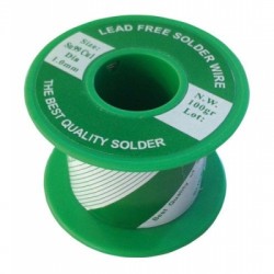 HQ TIN 100GR SOLDER CORED ΚΑΣΣΙΤΕΡΟΚΟΛΛΗΣΗ ΚΑΣΣΙΤΕΡΟΣ ΚΑΛΑΙ 1mm 100gr 033-0001