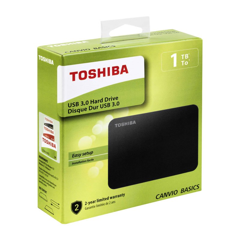 1TB Toshiba Canvio Basics 2.5 External Hard Drive Black Εξωτερικός Σκληρός Δίσκος USB 3.0 1TB Toshiba Canvio Basics 2.5 External Hard Drive Black Εξωτερικός Σκληρός Δίσκος USB 3.0