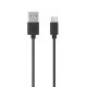 USB A 2.0 To Type-C Black Cable Καλώδιο Φόρτισης 1m Black USB A 2.0 To Type-C Black Cable Καλώδιο Φόρτισης 1m Black