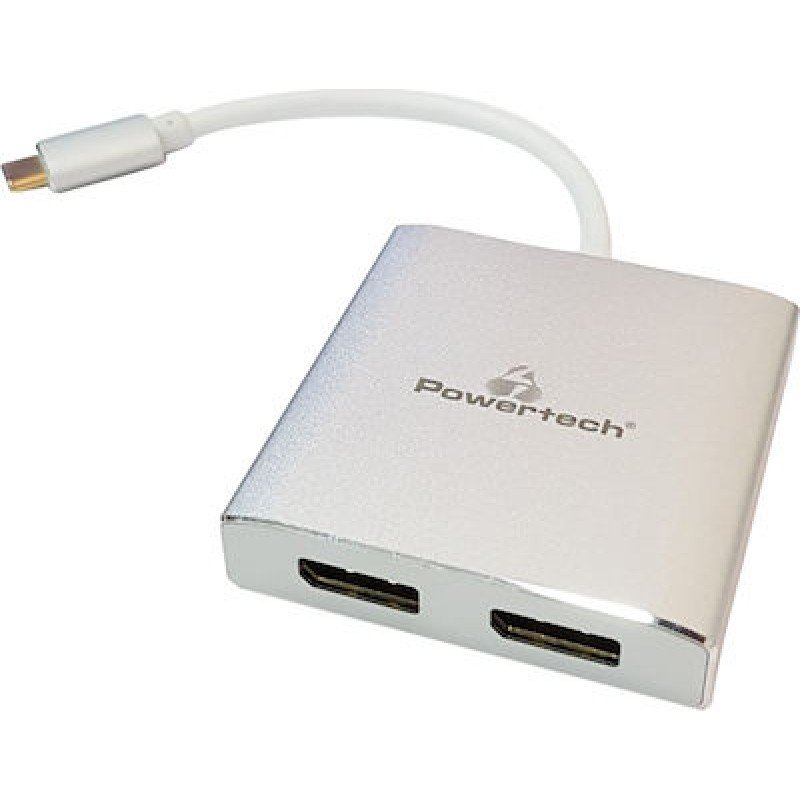USB 3.1 Type C Male To 2 X DisplayPort Female Converter 0.20m Μετατροπέας CAB-UC034