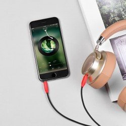 Sound Cable Jack 3.5mm M/M Audio Gold 1m Aux Black Hoco UPA11 Καλώδιο Ήχου Sound Cable Jack 3.5mm M/M Audio Gold 1m Aux Black Hoco UPA11 Καλώδιο Ήχου