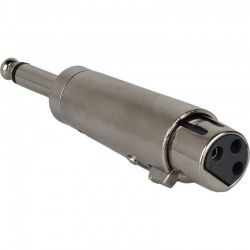 Canon XLR Metal Adaptor 3P Θηλυκό Σε 6.3mm Mono Αρσενικό Μεταλλικό JT2153 LZ167