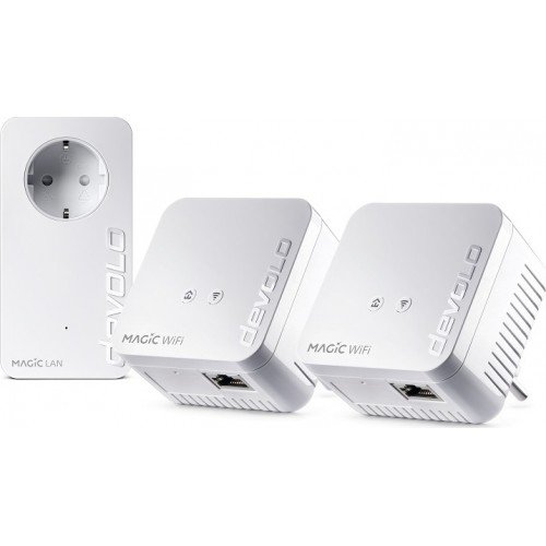 Devolo Magic 1 Powerline Adapter 3 Pack Multiroom Kit Αντάπτορας Δικτύου 8577 Devolo Magic 1 Powerline Adapter 3 Pack Multiroom Kit Αντάπτορας Δικτύου 8577