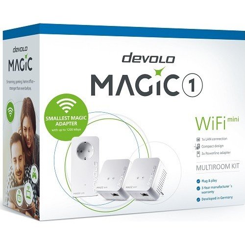 Devolo Magic 1 Powerline Adapter 3 Pack Multiroom Kit Αντάπτορας Δικτύου 8577 Devolo Magic 1 Powerline Adapter 3 Pack Multiroom Kit Αντάπτορας Δικτύου 8577