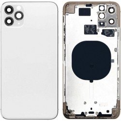 Καπάκι Μπαταρίας - Πλαίσιο Ασημί iPhone 11 Pro Max Housing - Frame Silver i11 Καπάκι Μπαταρίας - Πλαίσιο Ασημί iPhone 11 Pro Max Housing - Frame Silver i11