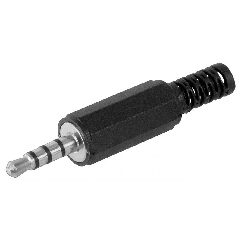 Τελικό Βύσμα Ήχου Αρσενικό 4pin Goobay  Jack 3.5 Adaptor 4 pin Male Plastic