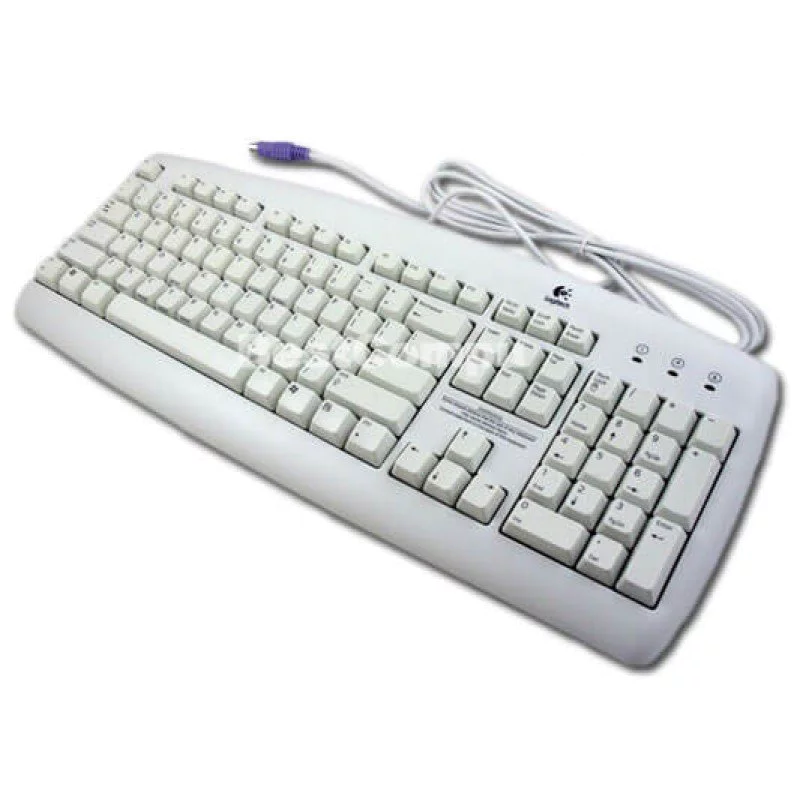 LOGITECH 350 WIRED KEYBOARD PS2 WHITE ENGLISH ΠΛΗΚΤΡΟΛΟΓΙΟ ΕΝΣΥΡΜΑΤΟ
