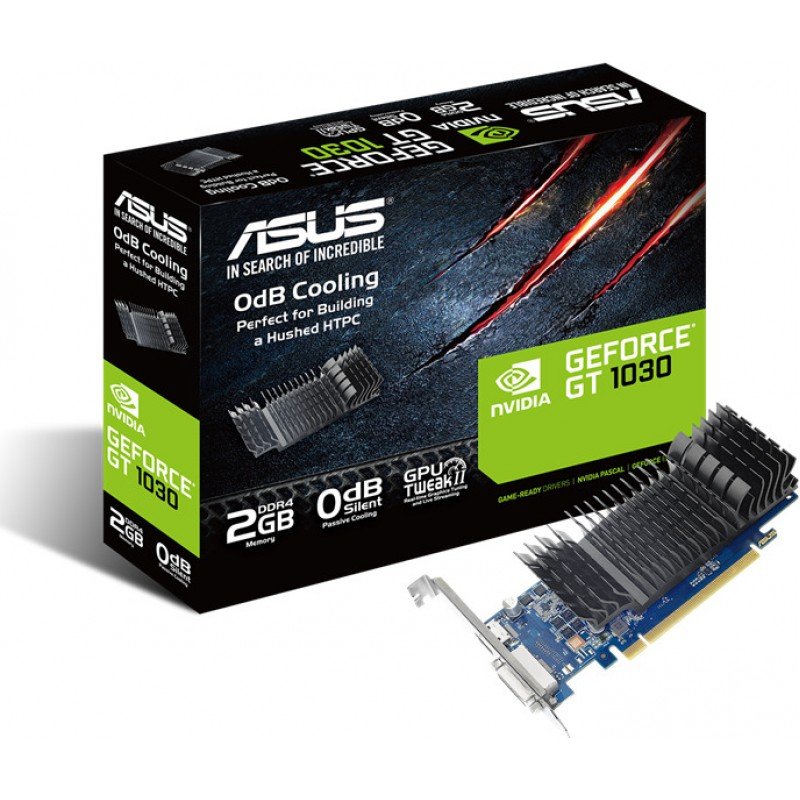 Pci-E 2.0 Asus Nvidia GeForce GT 1030 SL 2Gb GDDR4 ASU90YV0BP0-M0NA00 Κάρτα Γραφικών