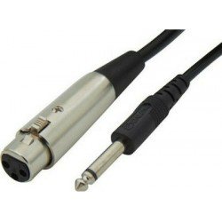 Jack 6.3 Male To Canon XLR Female Cable 1.5m Victronic LZ-612-1.5m Καλώδιο Ήχου Jack 6.3 Male To Canon XLR Female Cable 1.5m Victronic LZ-612-1.5m Καλώδιο Ήχου