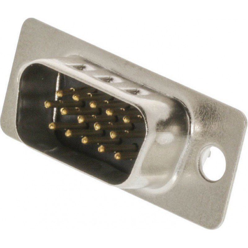 VGA HD15 Male Metallic Board Plug DSC-415 Βύσμα Πλακέτας Αρσενικό