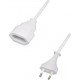 Power Cable Cord Extension 2X0.75 16A White Μπαλαντέζα 3m Προέκταση Λευκή VMZ1-1 Power Cable Cord Extension 2X0.75 16A White Μπαλαντέζα 3m Προέκταση Λευκή VMZ1-1