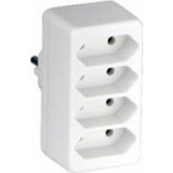 ΣΟΥΚΟ ΦΙΣ ΑΡΣΕΝΙΚΟ ΣΕ 4 Χ ΑΠΛΕΣ ΔΙΠΟΛΙΚΕΣ ΦΙΣ ΘΥΛΗΚΟ ΛΕΥΚΟ POWER ADAPTER WHITE HS-ZDB01/4