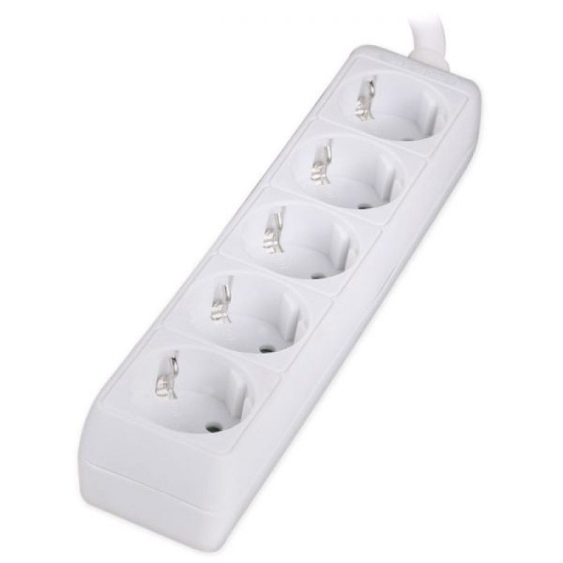 Πολύμπριζο 5 Θέσεων Λευκό Power Socket Shucko White KF-RB-05 Πολύμπριζο 5 Θέσεων Λευκό Power Socket Shucko White KF-RB-05