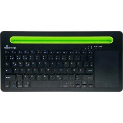 Wireless Slim Keyboard & Touch Pad Bluetooth V5.0 Black MediaRange MROS131-GR Πληκτρολόγιο Ασύρματο Μαύρο
