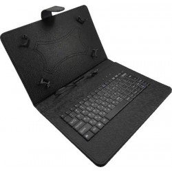 Universall Case - Stand & Keyboard Black For Tablet 9.7"-10.1" Θήκη Προστασίας - Βάση Μαύρη & Πληκτρολόγιο Nod Type